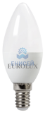 Лампа светодиодная EUROLUX LL-E-C37-5W-230-4K-E14